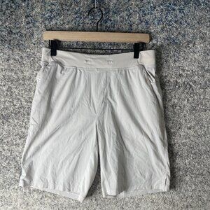 Lululemon Shorts Mens Medium Light Gray Athletic Running Training Zip Pocket